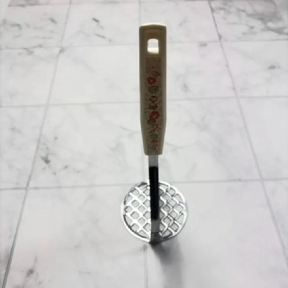 EKCO Spice Of Life Potato Masher Vintage Floral Kitchen Utensil USA Handle
